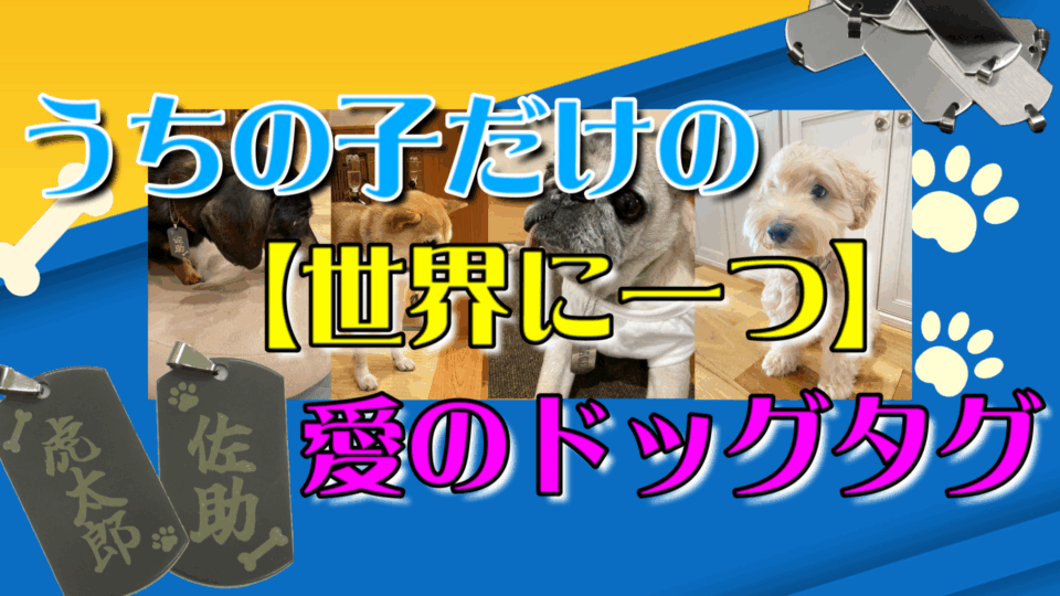 【ブラストアート】愛犬の名前とイラストを刻む！うちの子だけのオリジナルドッグタグ作成